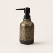 Voguemaxima Home Silex Mat Dokulu Seramik Sıvı Sabunluk Gri 250 ml 7X16 cm
