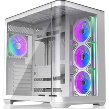 Raijintek Atreus Bt4 White 4xargb Fanlı Type-C Showcase E-Atx Bilgisayar Kasası (RJ-0R20B00254)