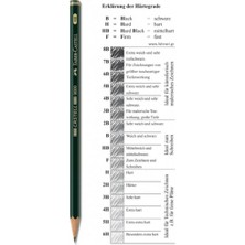 Faber-Castell 9000 4B Resim Kalemi Siyah Renkli Yüksek Kalite Sanatsal Malzeme