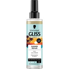 Gliss Summer Repair Kolay Tarama Onarıcı Sıvı Saç Kremi Çok Yıpranmış Kuru Saçlar Için 200 ml