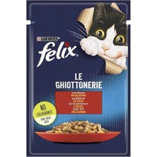 Felix Jöle Içinde Sığır Etli Yetişkin Kedi Konservesi 85 gr