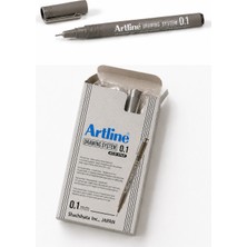 Artline Artlıne 0.1 mm Siyah Çizim Kalemi Drawing System 235 Suya Dayanıklı Siyah Renk 12'li Paket