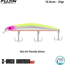 Fujin Z-Bass Minnow 125F 12.5cm 21GR #102 Florida Silver Maket Balık