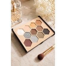 Sudedi Home 11 Renk Göz Farı Paleti Mat ve Işıltılı Tonlar Nude Kahve Bronz Far Paleti Smokey Eye Göz Makyajı
