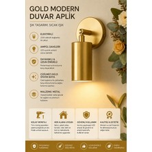 Luxury Modern Aydınlatma Era Gold Spot Aplik Duvar Aydınlatması Elektirikli