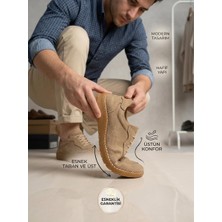 Komcero 3498 Erkek Hakiki Deri Dikişli Comfort Atom Casual Ayakkabı