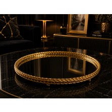 Sleep Nova Royal Mirror Gold Aynalı Dekoratif Tepsi