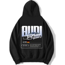 Brz Collection Unisex Oversize Rs5 Audı Rs5 Hoodie Siyah