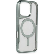 Özssay iPhone 16 Kılıf Boyi Magsafe Silikon Kapak - Siyah