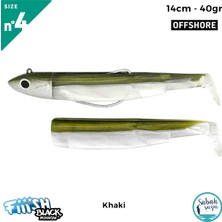 Fiiish Black Minnow BM140/4 BM199 Combo Offshore 14CM 40GR Khaki