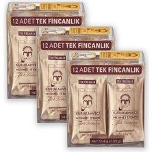 Mehmet Efendi Tek Fincalık Türk Kahvesi 6 gr x 12 Adet x 3 Adet