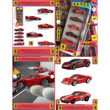 Oyuncak Sahili Ferrari Metal 5li Set 206GT SF90 365 Gtb CILINDRI12 F40 Competizione Diecast Kutuda 5 Araba