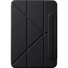 Fiberliz Newface Apple iPad 2025 10.9 10.nesil (A16) Edz Manyetik Standlı Tablet Kılıfı - Siyah