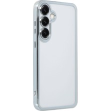 Özssay Galaxy S25 Kılıf Razer Lensli Silikon - Gümüş