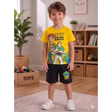 Aselin Kids Erkek Çocuk Oyuncak Hikayesi Baskılı Şortlu Yazlık Takım Alt Üst Takım