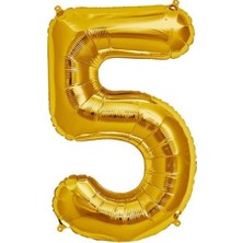 Ttt Folyo Balon 5 Rakamı Altın Renk