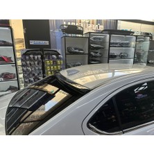 Tuning Vadisi Honda City Cam Üstü Spoiler (Plastik) 2022+ Piano Black Vakum Plastik