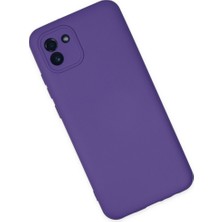 Özssay Galaxy A03 Kılıf Nano Içi Kadife Silikon - Mor