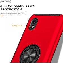 Özssay Galaxy A01 Core Kılıf Elit Yüzüklü Kapak - Kırmızı