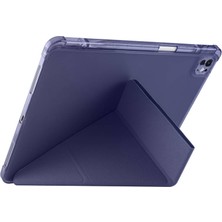 Özssay iPad Air 13 (2024) Kılıf Kalemlikli Mars Tablet Kılıfı - Siyah