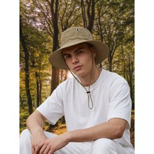 Giyu Shop Unisex Uv Korumalı Geniş Kenarlı Katlanabilir Safari Outdoor Bonnie Yürüyüş ve Plaj Şapkası