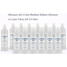 Özssay Ultrason Jeli 1 Litre Renksiz Iletken Ultrason ve Lazer Cihaz Jeli 10 Adet