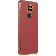 Özssay Redmi Note 9 Kılıf Volet Silikon - Kırmızı