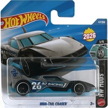 Hot Wheels High-Tail Chaser Mavi Metal Gövde ile Fütüristik Tasarım 1:64 Ölçekli Koleksiyonluk Araç