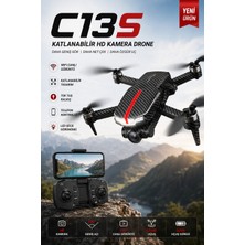 Airstorr C13S Katlanabilir Hd Kameralı Drone Wifi Fpv Canlı Görüntü Telefon Kontrollü Mini Drone Seti