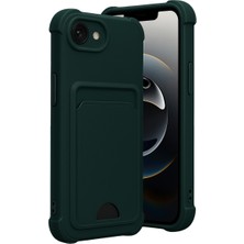 Özssay iPhone 16E Kelvin Kartvizitli Silikon - Koyu Yeşil