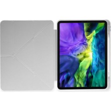 Özssay iPad Pro 11 (2024) Kılıf Kalemlikli Mars Tablet Kılıfı - Gri