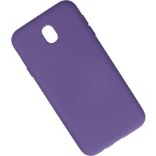 Özssay Galaxy J7 Pro / J730 Kılıf Nano Içi Kadife Silikon - Mor