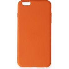Özssay iPhone 6 Plus Kılıf Nano Içi Kadife Silikon - Turuncu