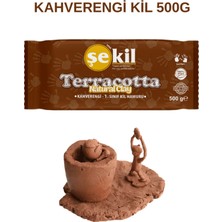 Şekil Kil Hamuru 500 Gram Kahverengi