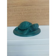 Topçu 3D Baskı Dekoratif Kaplumbağa Figürü / Masaüstü Aksesuar