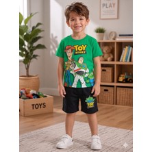 Aselin Kids Erkek Çocuk Oyuncak Hikayesi Baskılı Şortlu Yazlık Takım Alt Üst Takım