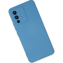 Özssay V23 5g Kılıf Nano Içi Kadife Silikon - Mavi