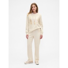 Gap Kadın Krem Logo Pull-On Slim Eşofman Altı