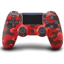 Mi7a Doubleshock Ps4 Uyumlu Kablosuz Titreşimli Oyun Kolu (Kamuflaj Desenli Gamepad)