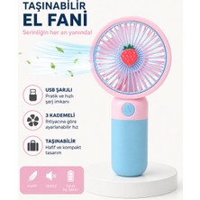 Floryn Taşınabilir Mini Fan Sessiz Çalışma Özelliği ile Uzun Süre Kullanım İçin USB Şarjlı