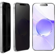 Özssay iPhone 12 Bilvis 5in1 5d Magic Hayalet Cam Ekran Koruyucu - Siyah