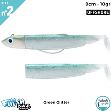 Fiiish Black Minnow BM90/2 BM3137 Combo Offshore 9cm 10GR Green Glitter