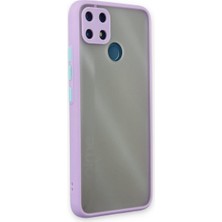 Özssay Realme C25 Kılıf Montreal Silikon Kapak - Mor