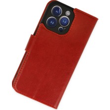 Özssay iPhone 14 Pro Kılıf Trend S Plus Kapaklı Kılıf - Kırmızı