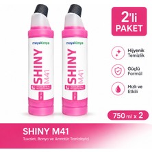 Maya Kimya Shiny M41 Tuvalet Banyo ve Armatür Temizleyici 750 ml * 2 Adet
