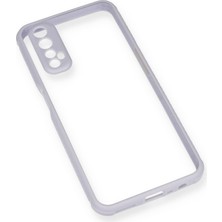 Özssay Realme 7 Kılıf Miami Şeffaf Silikon - Lila