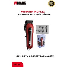 Wmark NG-122 Rechargeable Hair Clipper Kırmızı | Yüksek Performanslı Metal Gövdeli Saç Kesme Makinesi