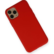 Özssay iPhone 11 Pro Kılıf Nano Içi Kadife Silikon - Kırmızı