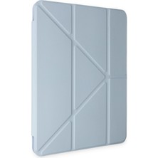 Özssay iPad 10.2 (8.nesil) Kılıf Kalemlikli Mars Tablet Kılıfı - Mavi