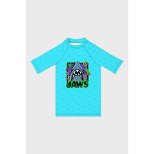 Slipstop Sharko Baskılı Uv Korumalı Kısa Kollu Mayo T Shirt Erkek Çocuk T Shirt ST2632100001